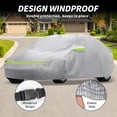 thumbnail image 3 of Funda para Coche Impermeable de Película de Aluminio y Algodón, Protección para Todas las Climas, Ajuste Universal para Sedán, 3 of 6