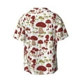 thumbnail image 5 of Salouo Mushroom Pattern Cuban Collar Shirts for Men Button-Down Shirt Men's Short Sleeve Shirts Hawaiian Shirts Casual Shirts -, 5 of 6