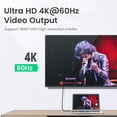 thumbnail image 3 of 4K 60HZ 10Gbps PD 100W Male to Female USB 3.1 Gen 2 Extension Cable Type C Cable Fast Charging 2M, 3 of 8