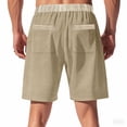 thumbnail image 4 of TKYCMSUAKI Mens Big and Tall Beach Shorts Elastic Waisted Drawstring Color Block Workout Short Summer Comfy Lightweight Shorts with Pockets, 4 of 8