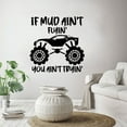 thumbnail image 3 of If Mud Ain't Flyin' You Ain't Tryin' Monster Truck Wall Sticker Art Decal for Girls Boys Room Bedroom Nursery Kindergarten House Fun Home Decor Stickers Wall Art Vinyl Decoration Size (8x10 inch), 3 of 3