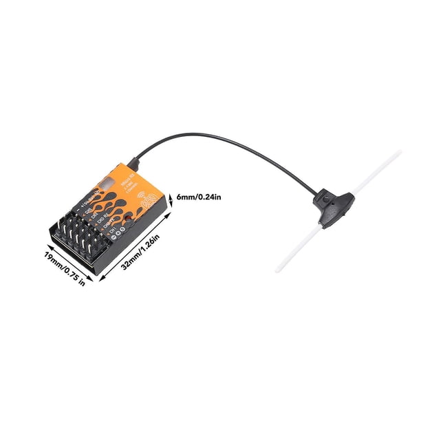 ExpressLRS Micro Receiver Support 5 CH PWM Outputs Failsafe Function with IPEX MHF T Antenna for RC Helicopters Cars Boats