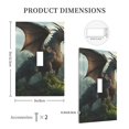 thumbnail image 3 of Daiia Forest Stone-Colored Dragon Pattern Decorator Wall Plate Child Safe Outlet Cover, Switch and Outlet Covers,Size 1-Gang 5.0" x3.0" , Polycarbonate Thermoplastic-Style T, 3 of 6