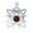 Garnet, variant on Moon Witches Knot Pendant 925 Sterling Silver Wiccan Jewelry Choice of Gemstone