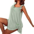 thumbnail image 2 of uublik Womens Soft Pajamas Sets Valentine's Day Night Gowns Soft Loungewear Sleepwear Light Blue, 2 of 4