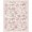 Pink, variant on ODIKA Pink Feminine Crisscross Adorned Round Ribbon Shaped Bows Stain Resistant Low Profile for Dorm Room, Small Living Apartment