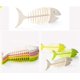 thumbnail image 4 of Soap Dish with Drains, Fishbone Shaped Soap Holder, Easy Dry Soap Saver, Easy Cleaning Soap Tray, Extend Soap Life for Shower/Bathroom/Kitchen(Green 3, 4 of 5