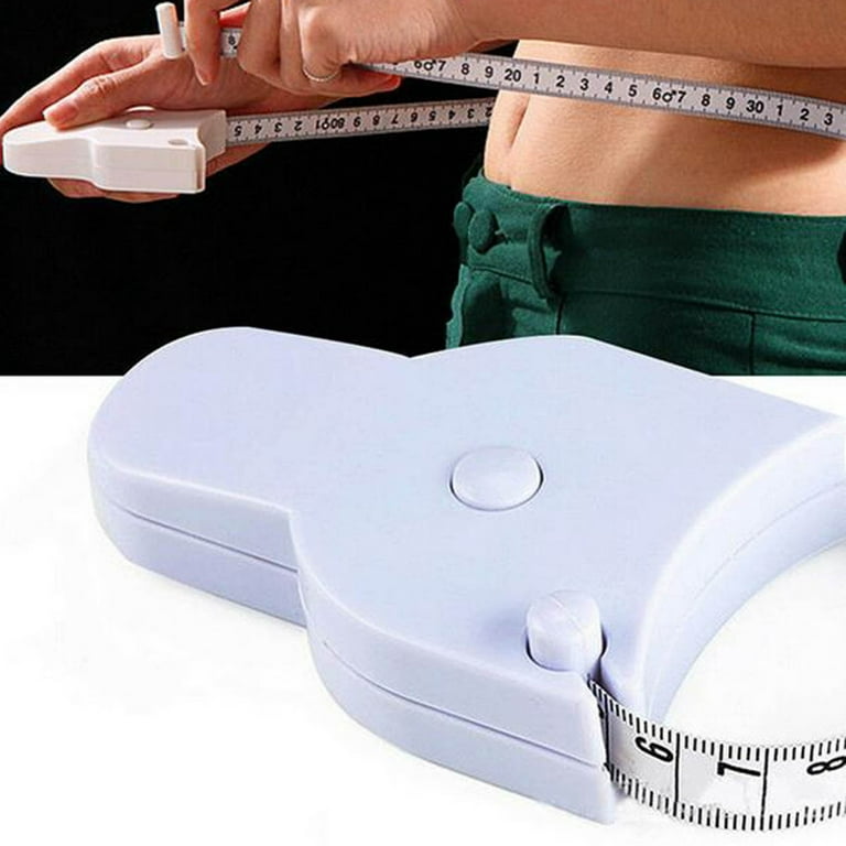 Body Measuring Tape, 60 Inch Retractable Measuring Tape for Body: Waist,  Hip, Bust, Arms, and More (White)
