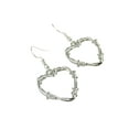 thumbnail image 5 of Barbed Wire Heart Earrings Sterling Silver Or Silver Plated Hooks, Gothic Jewellery Thorn Valentines Day Gift For Girlfriend Wife Halloween, 5 of 7