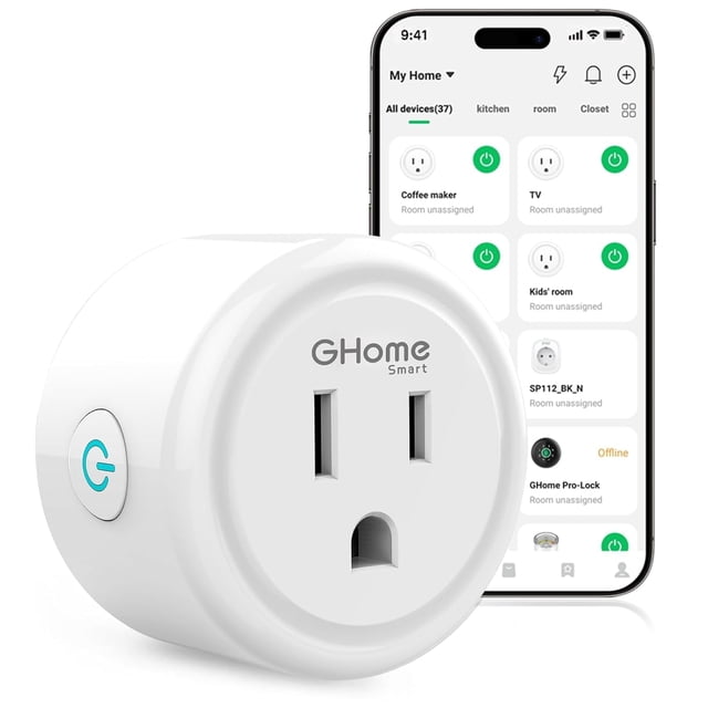 Smart Plug Home Smart WiFi Alexa Google Home White