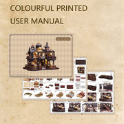BUSATIA DIY Dollhouse Miniature House Kit,DIY Kit Mini House Model,1:24 Scale Creative Doll House Best Christmas Birthday Gift for Lovers Boys and Girls(Edinburgh CASTLE)