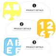 ITSELFER 1 Set Alphabetic Number Templates Plastic ABC Stencils Number