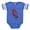 Royal Blue, variant on CafePress - Owl_Tr - Cute Infant Baby Football Bodysuit