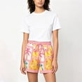 thumbnail image 3 of Women's Casual Shorts,Tropical Fruit Print , Elastic Summer Daily Beach Shorts, High Waist Loose Vacation Beach Shorts, 3 of 5