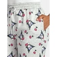thumbnail image 4 of Hello Kitty Women’s Kuromi Graphic Print Wide Leg Jogger Pants, Sizes XXS-XXL, 4 of 5