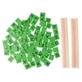 thumbnail image 2 of 100 Piezas de de Ortografía de de Mezclan para Manualidades de álbumes de Recortes Verde Gloria Azulejos de ortografía de madera, 2 of 7