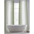 thumbnail image 6 of Green White Ombre Semi Sheer Curtains 108 Inch Length 2 Panels Set, Country Pastoral Gradient Minimalist Sheer Kitchen Curtain Privacy Voile Window Curtain for Living Room Bedroom Rod Pocket Drapes, 6 of 7