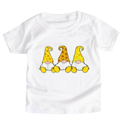 

Leesechin Toddler Tops Long Sleeve Clearance Baby Kids Girls Boys Summer Sunflowers Bee Printed T-shirt Tops Clothes