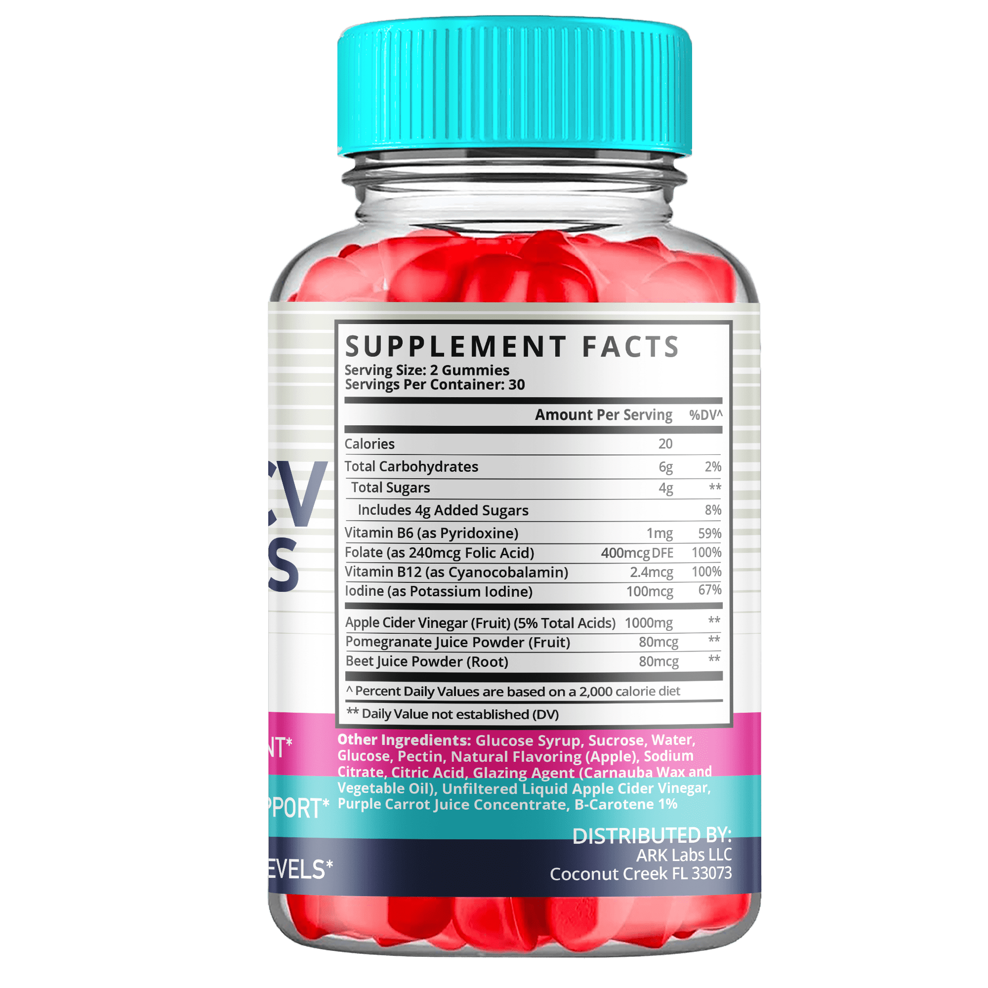 (1 Pack) Beauty Beach Keto ACV Gummies - Apple Cider Vinegar Supplement for Weight Loss - Energy & Focus Boosting Dietary Supplements for Weight Management & Metabolism - Fat Burn - 60 Gummies
