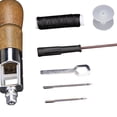 thumbnail image 4 of Punzón de costura de cuero Soledad portátil duradero con hilo encerado herramienta de reparación de puntadas para zapatos de lona tela, 4 of 5