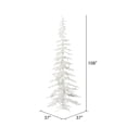 thumbnail image 3 of Vickerman 9' x 37" Flocked Kuna Pine Artificial Christmas Tree, Warm White LED Lights, 3 of 5