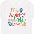 thumbnail image 4 of Inktastic Mommy and Daddy Love Me Boys or Girls Long Sleeve Toddler T-Shirt, 4 of 5