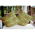 thumbnail image 4 of 18" x 18" Simply Daisy Daisy May's Garden Indoor/Outdoor Pillow, Apple Green Qty 1, 4 of 6
