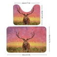 thumbnail image 2 of Sunset Sky Bathroom Rugs, 2 Pieces Bath Rug Mat U Shaped Toilet Rugs, Soft Absorbent Bath Rugs, Machine Washable, Non-Slip Bath Mats For Tub, Shower And Bath Room, 2 of 6
