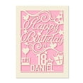thumbnail image 6 of Personalized Handmade Birthday Card, Happy Birthday Papercut Greeting Card, Customized Any Name Any Age, Gift for Kids, Women, Men, 6 of 6