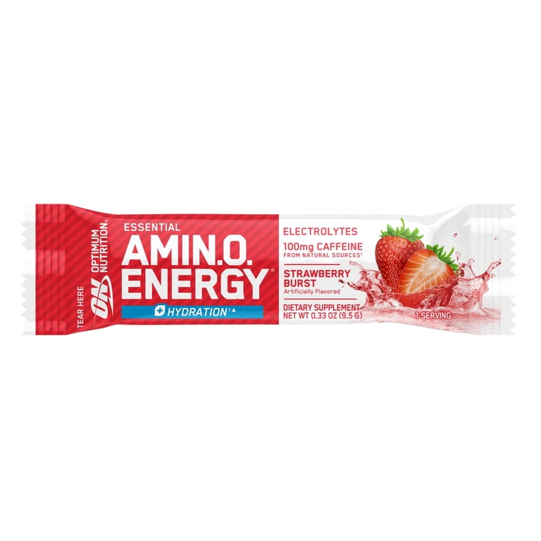 Optimum Nutrition Amino Energy Plus Hydration 25ct, Strawberry