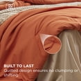 thumbnail image 4 of Juego de Edredón Bedsure Tamaño Full Naranja Quemado 7 Piezas, 4 of 9