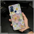 thumbnail image 6 of LYM-Phone Case For MOTO G Play 2023, Phone Pouch Protective Oil Painting flower Anti-dust Silicone Shockproof Cartoon Anti-knock Back Cover Full wrap Cute Dirt-resistant TPU Soft case, 6 of 9