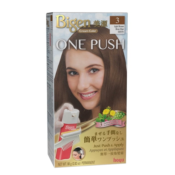 Bigen One Push 3 Light Brown