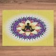 thumbnail image 6 of Ambesonne Yoga Jigsaw Puzzle, Round Circle Lotus, Heirloom-Quality Fun Activity for Family Durable Cardboard, 1000 pcs, Yellow Purple Black, 6 of 6