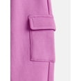 thumbnail image 3 of Wonder Nation Toddler Girls Fleece Cargo Jogger Sweatpants, Sizes 12M-5T, 3 of 3