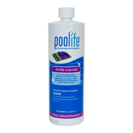 Filter Cleaner (1 qt) (2 Pack), Remove oil, grease, dirt, and soap from all makes of cartridge filters By POOLIFE from (Best Way To Remove Dye From Clothes)