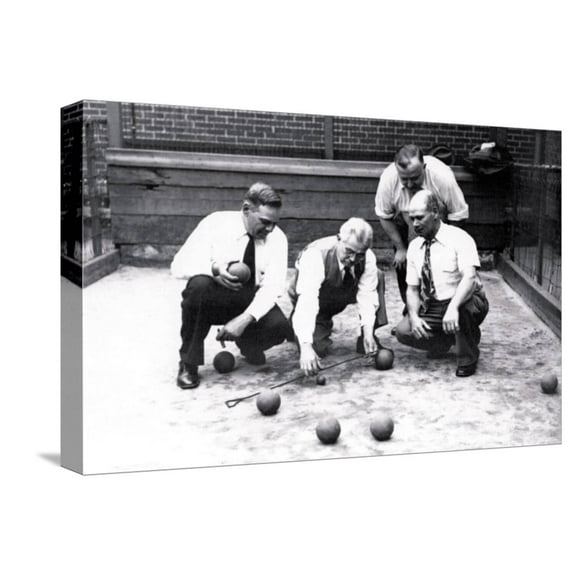 Art.com Bocce Balls, Philadelphia, Pennsylvania Stretched Canvas Print Wall Art, 18" x 12"