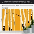 thumbnail image 4 of Tiptophomedecor Abstract Wallpaper Wall Mural - Birches On The Orange Background, 4 of 7