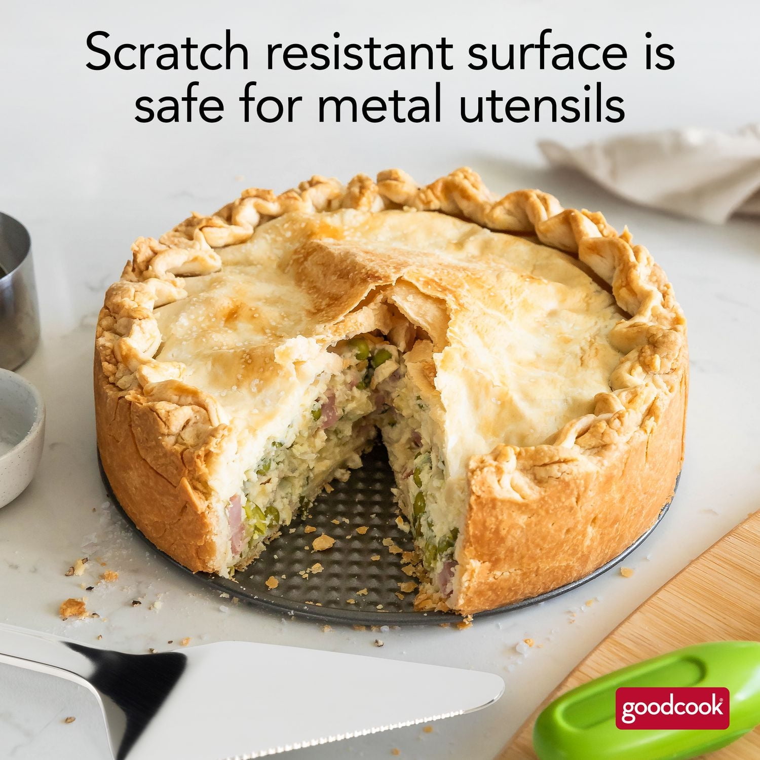 GoodCook Everyday Nonstick Steel Springform Pan, 9 inch Gray, Goodcook Everyday 9" Springfoam Pan