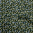 thumbnail image 1 of oneOone Cotton Poplin Dark Green Fabric Florals Sewing Craft Projects Fabric Prints By Yard 56 Inch Wide, 1 of 4