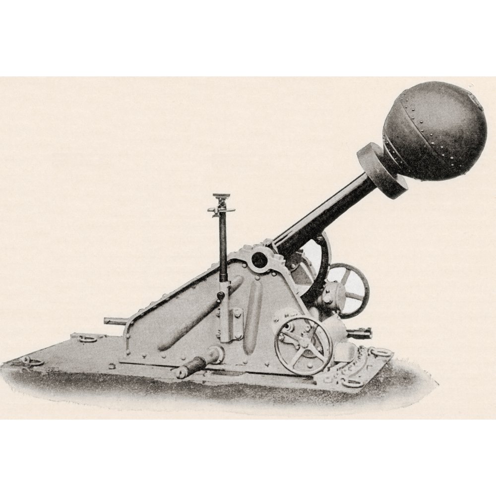 A Bomb Throwing Gun Used For Besieging Cities During World War One