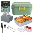 thumbnail image 1 of Electric heating lunch box,With Removable Stainless Container Spoon Carry Stainless Steel Container 75w Use With Removable Car Dual Use Removable Stainless Steel 1.8l Steel Container Spoon Heated, 1 of 6