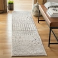 thumbnail image 2 of SAFAVIEH Tulum Glen Moroccan Geometric Runner, 2' x 17', Ivory/Grey, 2 of 7