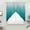 Teal, variant on Teal Ombre Swag Curtains for Kitchen/Bedroom/Living Room, Contemporary Gradient Abstract Art Scalloped Curtains 63 Inch Long, Rod Pocket Window Swag Topper Curtains Valances 2 Panels Set 36"x63"