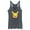 Navy Blue Heather, variant on Women's Pokemon Pikachu Wink Face Racerback Tank Top Royal Blue Heather Medium