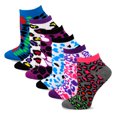 thumbnail image 4 of TeeHee Fun Novelty Animal Print Socks for Women Low Cut Ankle No Show Socks 12 Pairs (Animal Print), 4 of 4