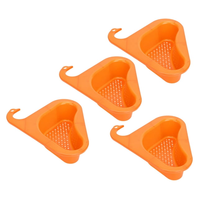4Pcs Drain Basket Sink Kitchen Filter Basket Garbage Strainer Vegetables Drainer Basket Hanging Drainer Rack Long Handled Tea Strainers