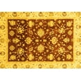 thumbnail image 1 of Ahgly Company Machine Washable Indoor Rectangle Oriental Yellow Traditional Area Rugs, 2' x 3', 1 of 4
