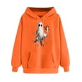 thumbnail image 5 of Aboser Womens Halloween Hoodie Spooky Holiday Shirts Casual Long Sleeve Pullover Hooded Sweatshirt Funny Graphic Hoodies with Pocket, 5 of 5