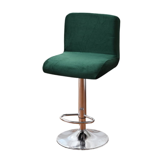 Fundas para asientos de sillas Cateissary 4x poliéster Decoración del hogar verde negruzco